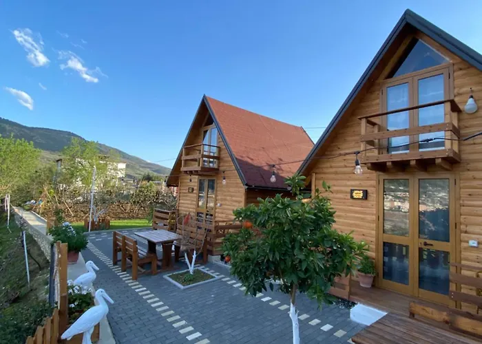 Wooden With Private Pool Гостевой дом Берат